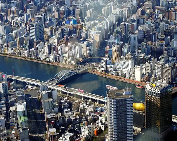 Sumida River from the Tokyo Skytree