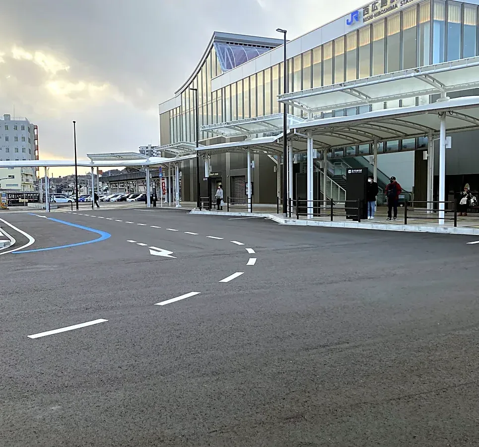 Nishi-Hiroshima Station forecourt, Hiroshima