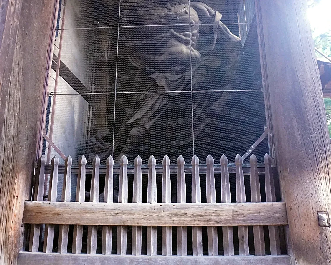 Niō guardian in the Nandaimon gate, Tōdai-ji, Nara