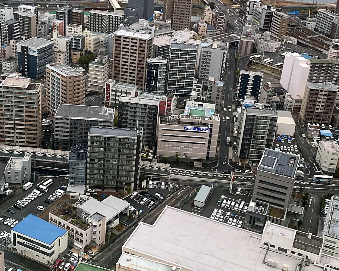 Central Osaka from above